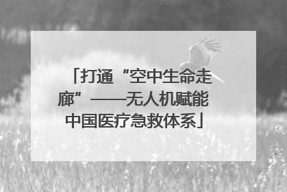 打通“空中生命走廊”——无人机赋能中国医疗急救体系
