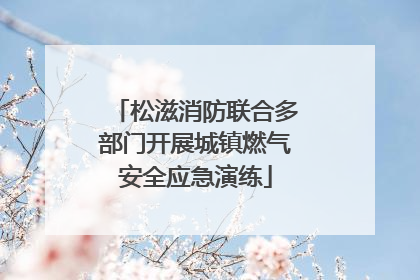 松滋消防联合多部门开展城镇燃气安全应急演练