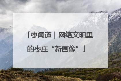 枣闻道｜网络文明里的枣庄“新画像”
