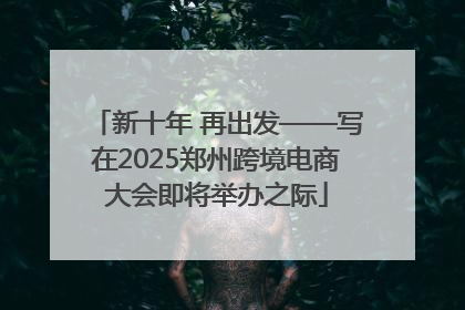 新十年 再出发——写在2025郑州跨境电商大会即将举办之际
