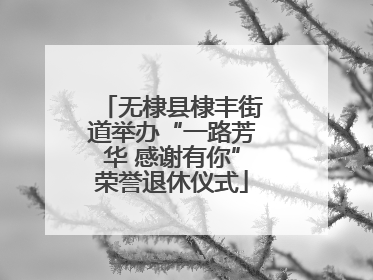 无棣县棣丰街道举办“一路芳华 感谢有你”荣誉退休仪式