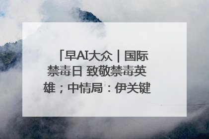 早AI大众｜国际禁毒日 致敬禁毒英雄；中情局：伊关键核设施被摧毁