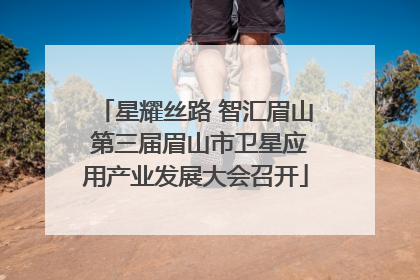 星耀丝路 智汇眉山 第三届眉山市卫星应用产业发展大会召开