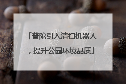 普陀引入清扫机器人，提升公园环境品质