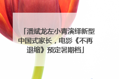 潘斌龙左小青演绎新型中国式家长，电影《不再退缩》预定暑期档