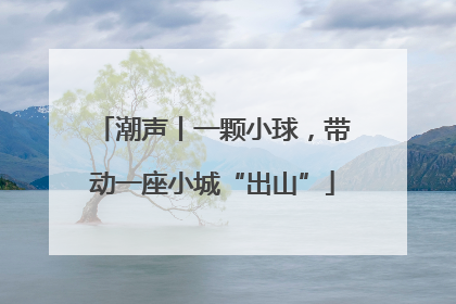 潮声丨一颗小球，带动一座小城“出山”