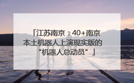 江苏南京：40+南京本土机器人上演现实版的“机器人总动员”