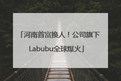 河南首富换人！公司旗下Labubu全球爆火