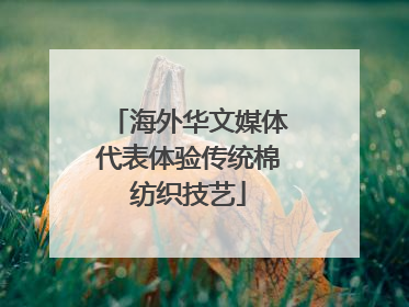 海外华文媒体代表体验传统棉纺织技艺