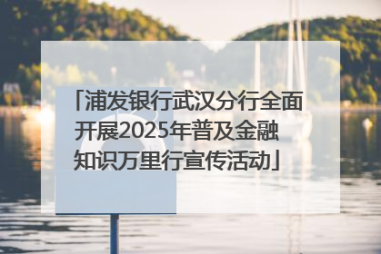浦发银行武汉分行全面开展2025年普及金融知识万里行宣传活动