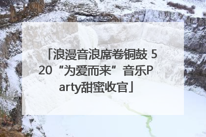 浪漫音浪席卷铜鼓 520“为爱而来”音乐Party甜蜜收官