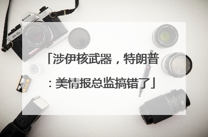 涉伊核武器，特朗普：美情报总监搞错了