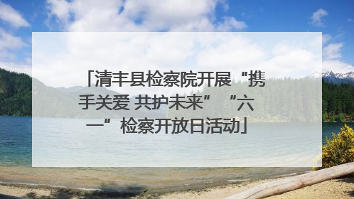 清丰县检察院开展“携手关爱 共护未来”“六一”检察开放日活动