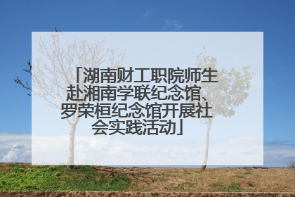 湖南财工职院师生赴湘南学联纪念馆、罗荣桓纪念馆开展社会实践活动