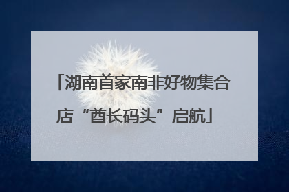 湖南首家南非好物集合店“酋长码头”启航