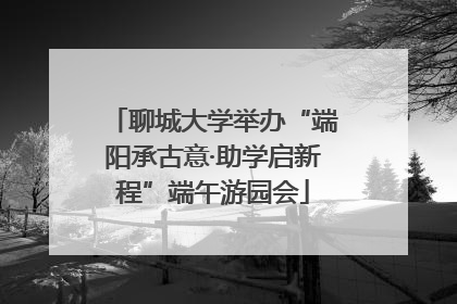 聊城大学举办“端阳承古意·助学启新程”端午游园会