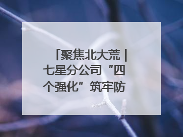 聚焦北大荒｜七星分公司“四个强化”筑牢防汛减灾屏障