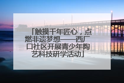 触摸千年匠心，点燃非遗梦想——西厂口社区开展青少年陶艺科技研学活动
