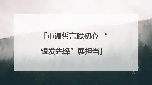 重温誓言践初心 “银发先锋”展担当
