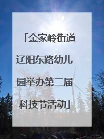 金家岭街道辽阳东路幼儿园举办第二届科技节活动
