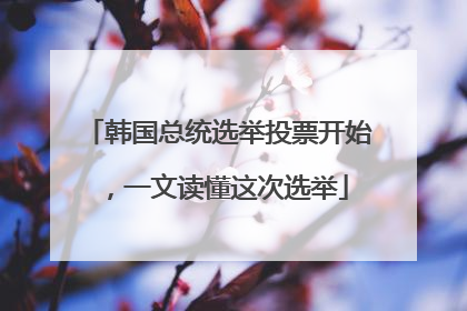 韩国总统选举投票开始，一文读懂这次选举