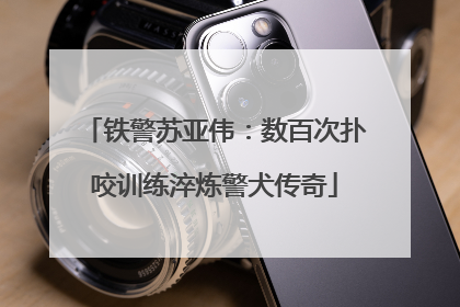 铁警苏亚伟：数百次扑咬训练淬炼警犬传奇