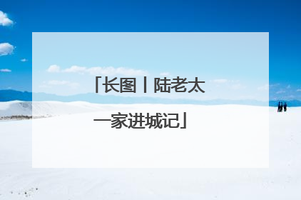 长图丨陆老太一家进城记