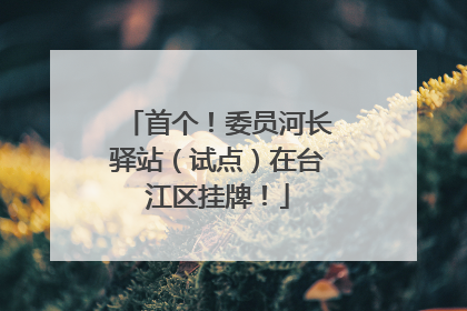首个！委员河长驿站（试点）在台江区挂牌！