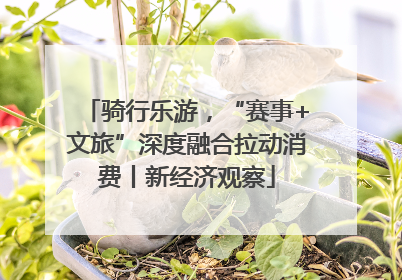 骑行乐游，“赛事+文旅”深度融合拉动消费丨新经济观察