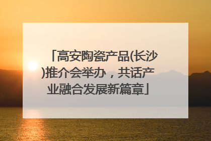 高安陶瓷产品(长沙)推介会举办，共话产业融合发展新篇章