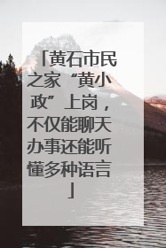 黄石市民之家“黄小政”上岗，不仅能聊天办事还能听懂多种语言
