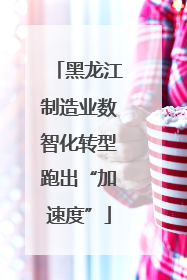 黑龙江制造业数智化转型跑出“加速度”