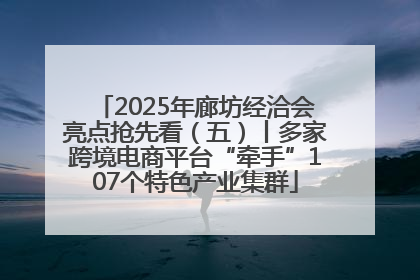 2025年廊坊经洽会亮点抢先看（五）丨多家跨境电商平台“牵手”107个特色产业集群