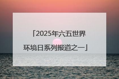 2025年六五世界环境日系列报道之一