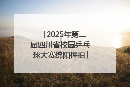 2025年第二届四川省校园乒乓球大赛绵阳挥拍