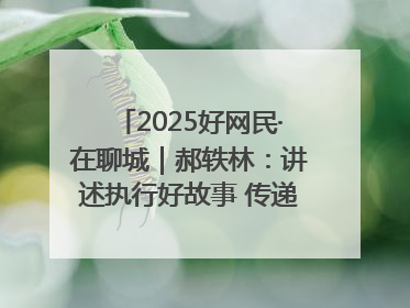 2025好网民·在聊城｜郝轶林：讲述执行好故事 传递司法正能量